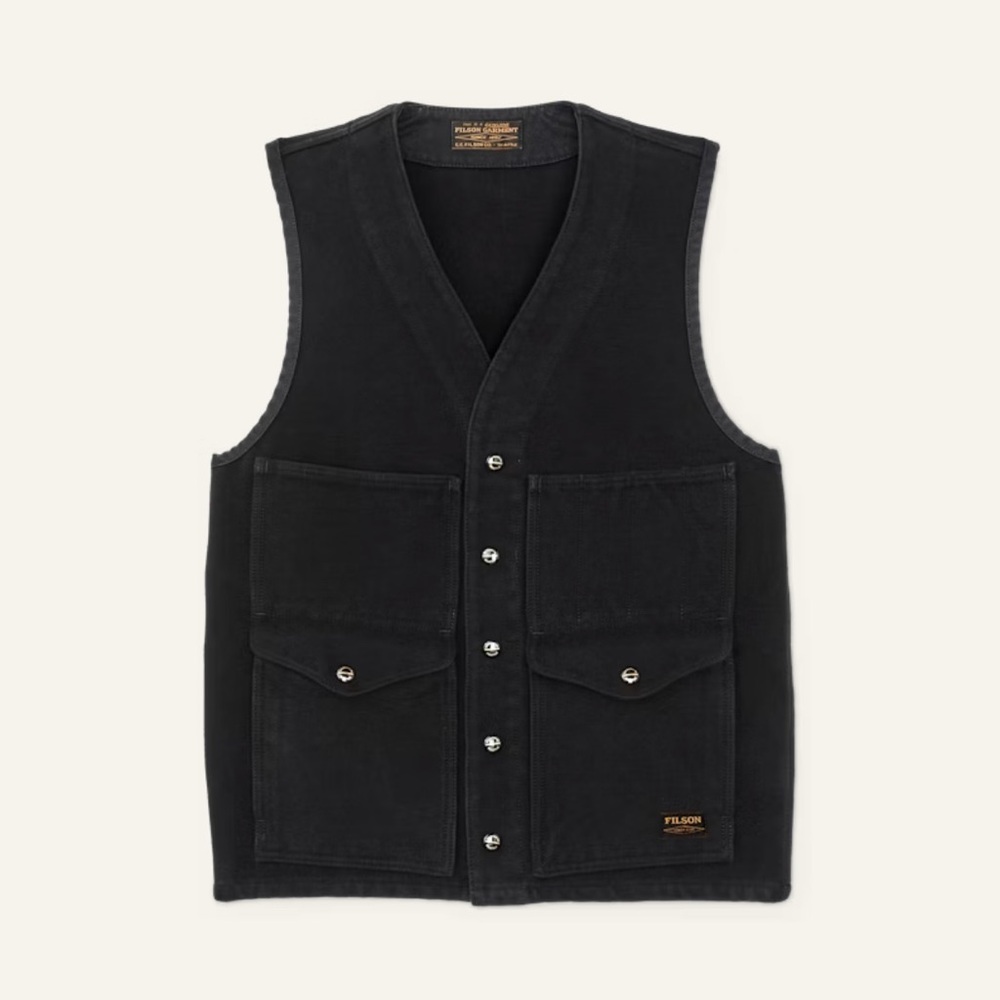 Filson Beartooth Cruiser Vest ~ Men’s Medium ~ Anthracite ~ NWT ~ $175